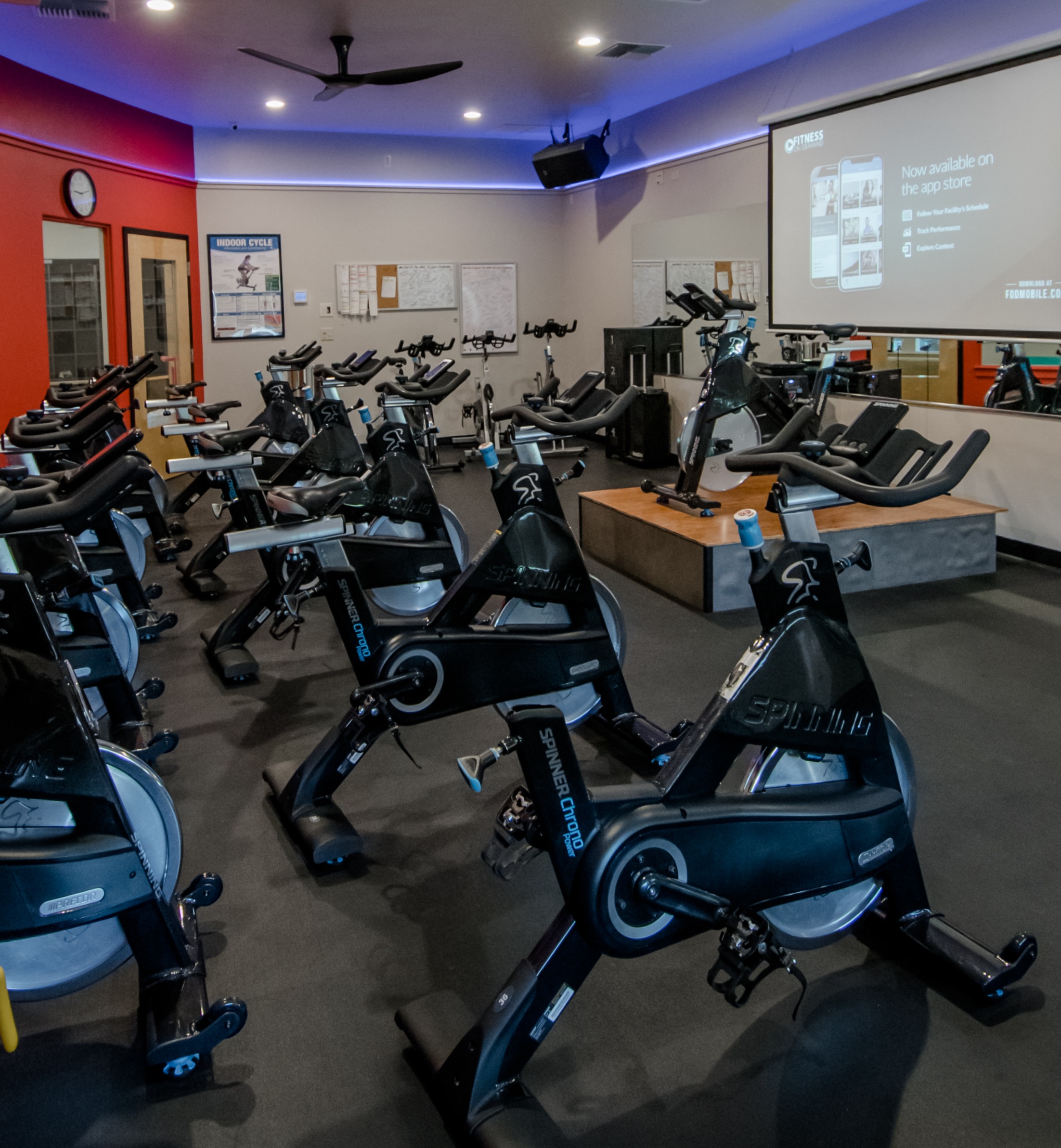 Spin studio classes at the Montana Athletic Club